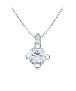 Beautiful Round Gemstone Silver Necklaces SPE-3855
